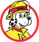 sparky the fire dog logo