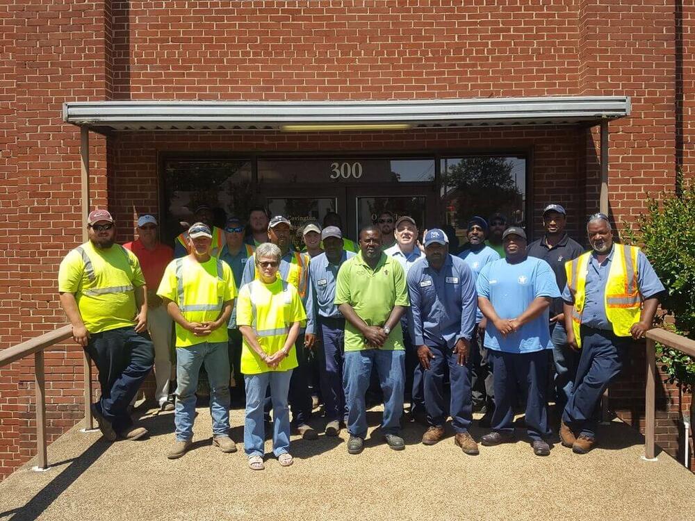 group photo of Covington Utilities Division employees