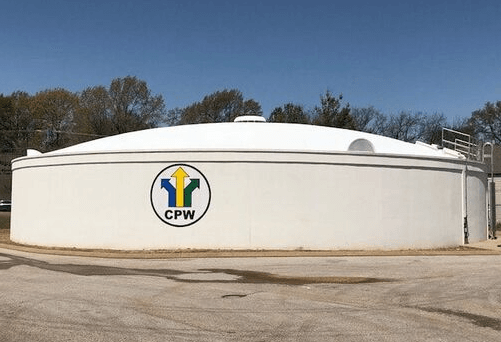 a large water tank for public water in city of covington