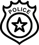 Graphical image of police badge