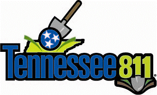 Tennessee 811 Logo with tri-star and shovel