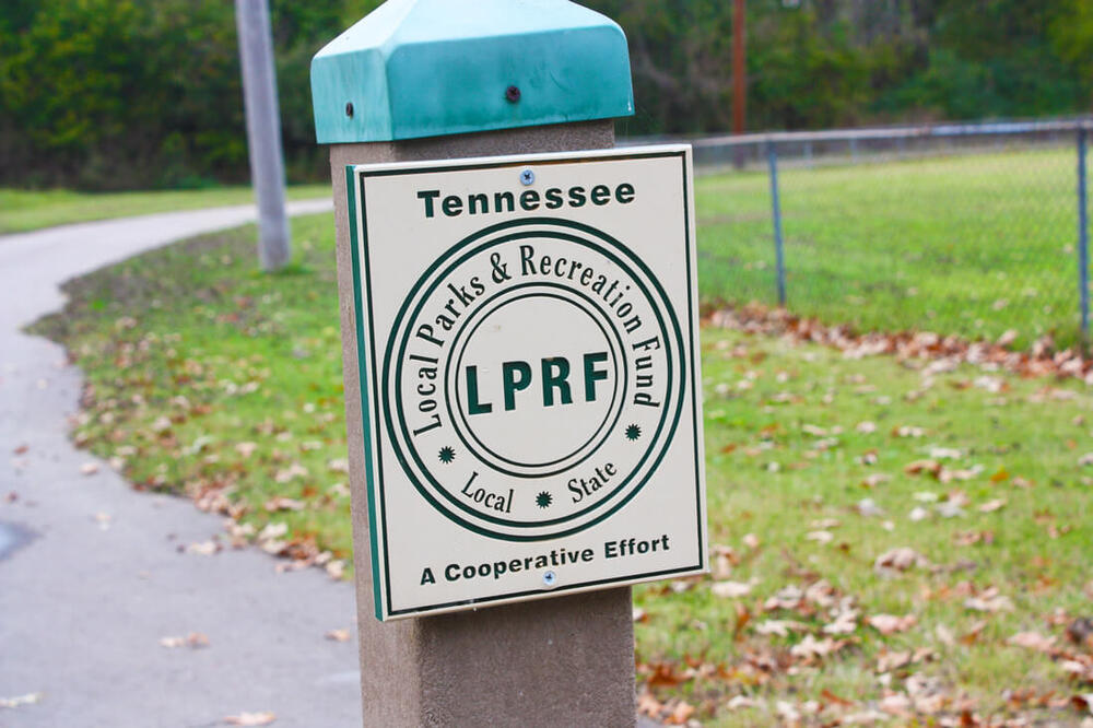 signage that says local parks and recreation fund